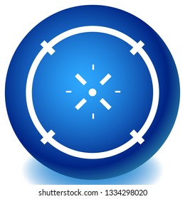 Cross-hair icon. Precision, accuracy, efficency concept icon