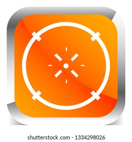 Cross-hair icon. Precision, accuracy, efficency concept icon