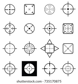 crosshair icon set