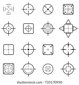 crosshair icon set