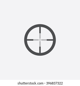 Crosshair Icon Vector. 