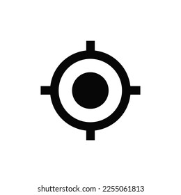 Crosshair icon vector. Aim sign