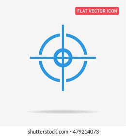Crosshair icon. Vector concept illustration for design.