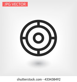 crosshair .line vector icon