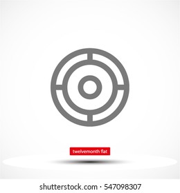 crosshair .line vector icon