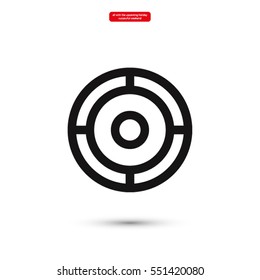 crosshair .line vector icon