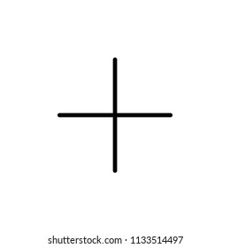 Crosshair outline icon. Pointer icon