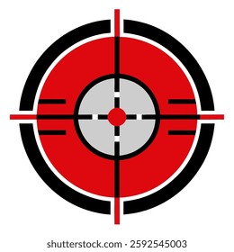 Crosshair, reticle. Aim icon vector illustration