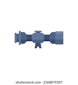 Vector plano del icono de alcance de Crosshair. La vista despejada. Estructura cruzada aislada