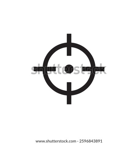 Crosshair target focus icon Vector