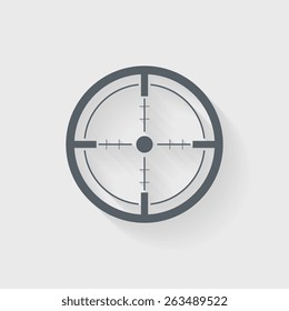 Crosshair, Target icon - Vector