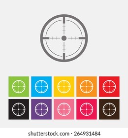 Crosshair, Target icon - Vector