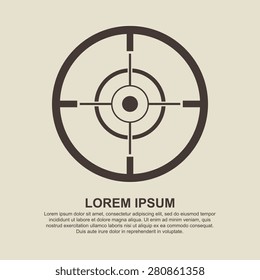 Crosshair, Target icon - Vector