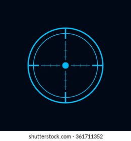 Icono de Crosshair, Destino - Vector