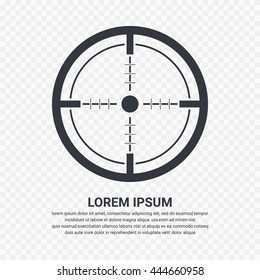 Crosshair, Target icon - Vector