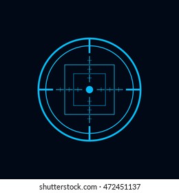 Crosshair, Target icon - Vector