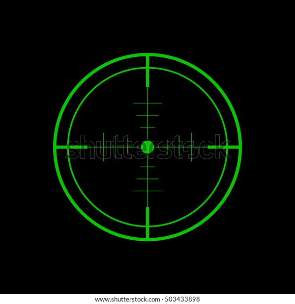 Crosshair Target Icon Vector Stock Vector (Royalty Free) 503433898 ...
