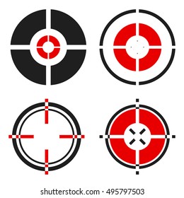 Crosshair, target mark shape set