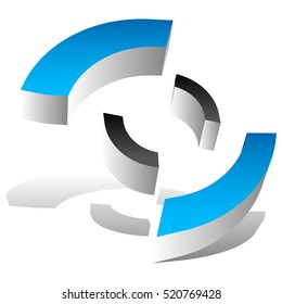 Crosshair, target mark style icon / logo for generic use