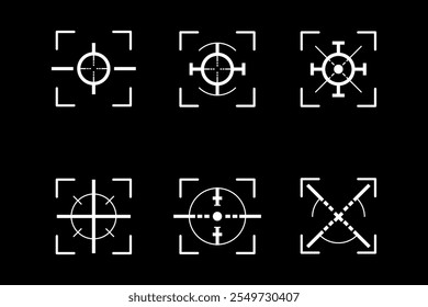 crosshair target scope set vector design