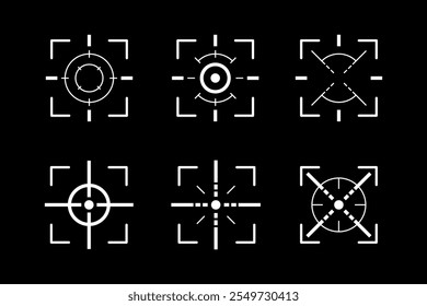 crosshair target scope set vector design