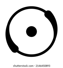 Crosshair, targetmark, reticle abstract vector. Search, seek, accuracy icon. Bullseye, pinpoint concept