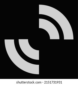 Crosshair, targetmark, reticle abstract vector. Search, seek, accuracy icon. Bullseye, pinpoint concept