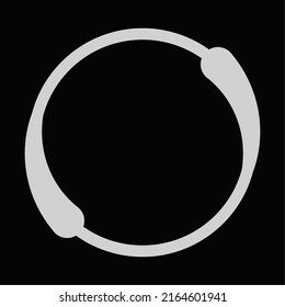 Crosshair, targetmark, reticle abstract vector. Search, seek, accuracy icon. Bullseye, pinpoint concept