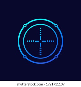crosshair, vector design for ui