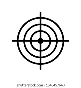 Crosshair vector flat icon, logo isolated on white background