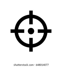 Crosshair Vector Icon.