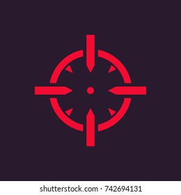 crosshair vector icon