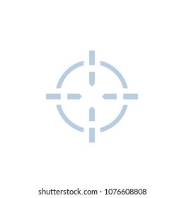 crosshair, vector icon for web and print