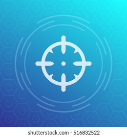 crosshair vector, target icon