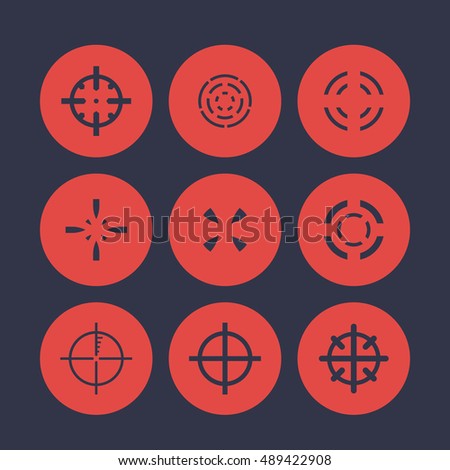 Crosshairs Elements For Game Design Vector Il Ration Crosshairs Elements For Game Design Vector Il Ration