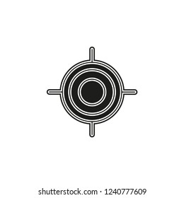 crosshairs icon - vector target aim, sniper symbol