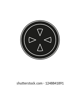 crosshairs icon - vector target aim, sniper symbol - weapon illustration