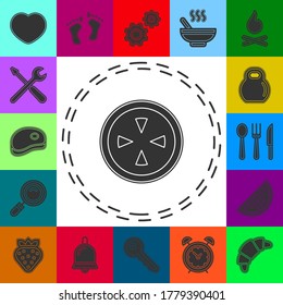 crosshairs icon - vector target aim, sniper symbol - weapon illustration. Flat pictogram - simple icon