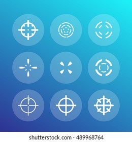 crosshairs pack, vector illustration