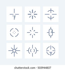 crosshairs set 2 on white