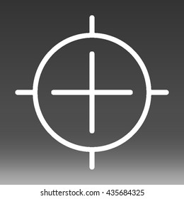 Crosshairs Vector Icon Illustration Stock Vector Royalty Free Shutterstock