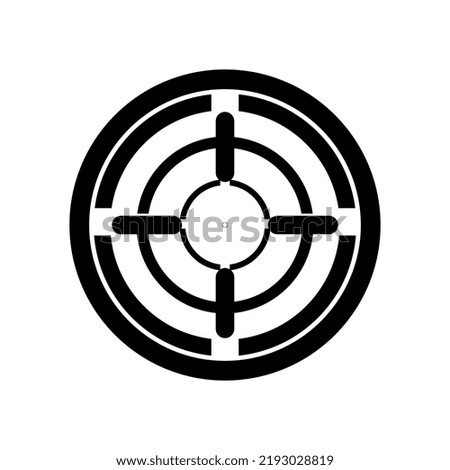 crosshairs vector illustration, perfect for mascots, logos, icons, backgrounds etc