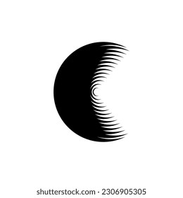 crosshairs vector illustration, suitable for mascot, logo, icon, background etc.