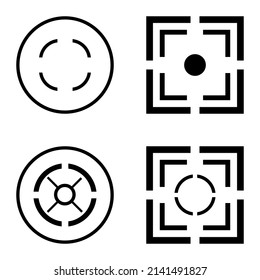 Crossherias2 Icono Plano Aislado En Fondo Blanco