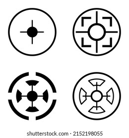 Crossherias2 Icono Plano Aislado En Fondo Blanco