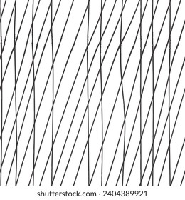crosshatch chaotic lines seamless pattern. Texture made in hand drawn pencil style.