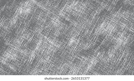 Crosshatch grunge texture abstract background. Rough scratched pattern with dense linework. High contrast surface for modern design use.
