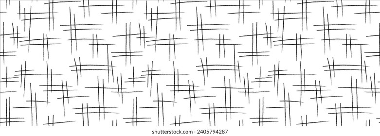 Crosshatch pattern. Seamless hand draw pattern. Simple crosshatch sketch