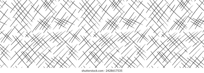Crosshatch pattern. Seamless hand draw pattern. Simple crosshatch sketch