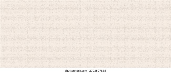 Crosshatch texture with no background. Mulberry paper with a grunge grid of crisscross scratches. Burlap background. Editable vector illustration.